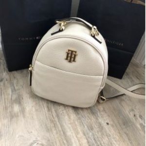 Cream Tommy Hilfiger Mini backpack